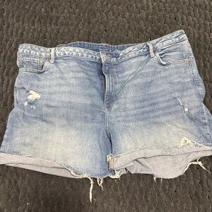 Old Navy Distressed Light Blue Denim Shorts